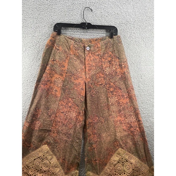 Free People Sweet Surrender Boho Billowy Wide Legged Flare Pants Size 8 $248 - Picture 3 of 9